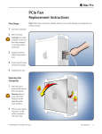 Apple PCIe Fan User's Manual