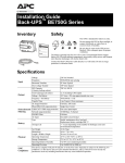 APC BE350G User's Manual