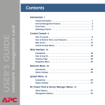 APC AP9617 User's Manual