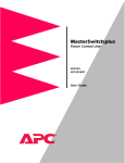 APC AP9225EXP User's Manual