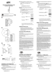 APC AP8958 User's Manual