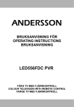 Andersson LED556FDC PVR User's Manual
