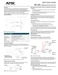 AMX Wall Mount Decor IR Sensor IRX-DM+ User's Manual