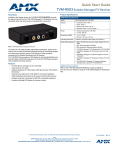 AMX TVM-RX03 User's Manual