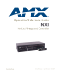 AMX NetLinx Integrated Controller NXI User's Manual