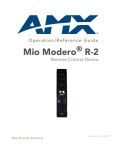 AMX R-2 User's Manual