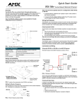 AMX IRX-SM+ User's Manual