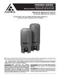 Amtrol Water Heater whs-series User's Manual