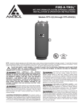 Amtrol Sprinkler fpt-1 User's Manual