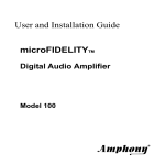 Amphony 100 User's Manual