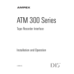 Ampex Data Systems ATM 300 User's Manual