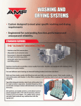 AMF Washing And Drying System User's Manual
