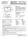 American Standard 2805E User's Manual