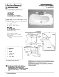 American Standard Williamsburg 0558.700 User's Manual