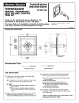 American Standard T555730 User's Manual