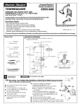 American Standard Town Square Pressure Balance Bath/Shower Fitting 2555.602 User's Manual