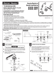 American Standard Town Square Deck-Mount Bath Filler 2555.900 User's Manual