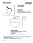American Standard Towel Ring 7005.190 User's Manual