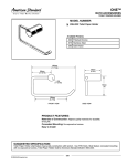 American Standard Toilet Paper Holder 2064.230 User's Manual