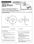 American Standard T010.730 User's Manual