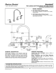 American Standard Standard 4251S User's Manual