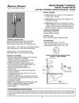 American Standard Selectronic FloWise Toilet Flush Valve 6065525.002 User's Manual