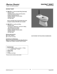 American Standard Savona Bidet 5089.052 User's Manual