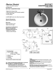 American Standard Royton Countertop Sink 0571.000 User's Manual