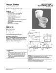 American Standard Repertoire Two-Piece Elongated Toilet 2483.019 User's Manual