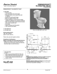 American Standard Reminiscence 4111.016 User's Manual