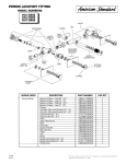 American Standard Prison Lavatory Fitting 2251 User's Manual