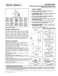 American Standard R115SS User's Manual