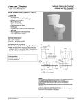 American Standard Plebe Round Front Complete Toilet 3500.000 User's Manual