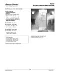 American Standard Pivot 3636.STE2 User's Manual