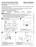 American Standard NEW SAVONA 2097.012 User's Manual