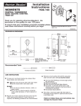 American Standard Moments T506.740 User's Manual