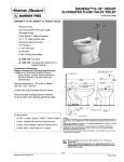 American Standard Madera 16-1/8" Height Elongated Flush Valve Toilet 2305.100 User's Manual