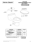 American Standard Fontaine Elongated Pressure-Assisted One-Piece Toilet 2045.013 User's Manual