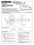 American Standard Enfield T37373X User's Manual
