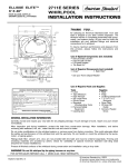 American Standard 2711E User's Manual