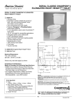 American Standard Doral Classic Champion 2058.014 User's Manual