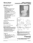 American Standard Doral Champion Right Height Toilet 2367.014 User's Manual