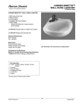 American Standard Corner Minette 0451.021 User's Manual