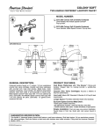 American Standard Colony Soft 2275.503 User's Manual