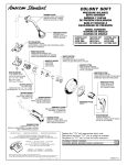 American Standard Colony Soft 1655.501 User's Manual