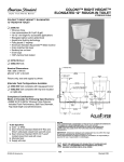 American Standard Colony Right Height Elongated 12" Rough-In Toilet 2359.012 User's Manual