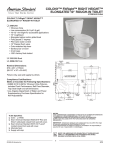 American Standard Colony FitRight Right Height Elongated 10" Rough-In Toilet 2487.010 User's Manual