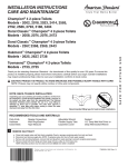 American Standard Champion 4 2023 User's Manual