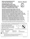 American Standard Champion 4 2002 User's Manual