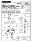 American Standard Ceramix Centerset Lavatory Faucet 2000.115 User's Manual